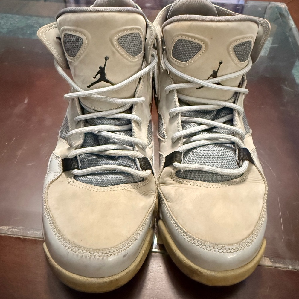 Nike Kids Air Jordan Sneakers in Gray and Cream